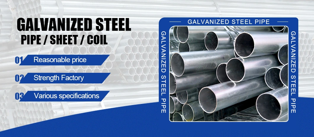 Hot Dipped G550 Dx51d G30 G60 G90 Zinc Coating Z20-Z275 Gi/Gl/PPGI/PPGL Carbon/Galvalume/Galvanized Steel Sheet/ Galvanized Coating Square Tube/Rectangular