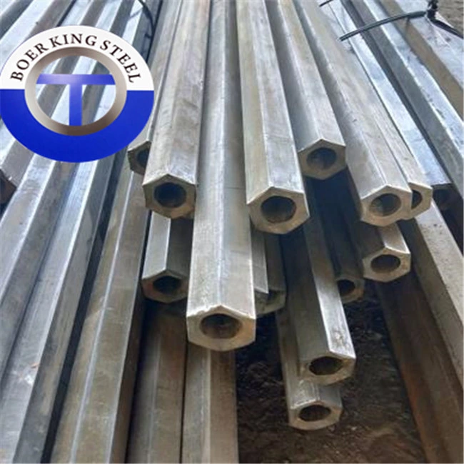 Cold Drawn Hexagonal Seamless Steel Tube, Low Carbon Special Shaped Steel Pipe