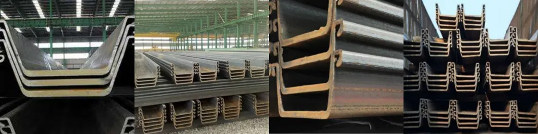 Sy295 Sy390 Type 2 Type3 Steel Sheet Pile 400*100*10.5mm*48.0kg/M Steel Profile U Shape/Z Shape Sheet Pile Sheet Pile with Manufacture Price